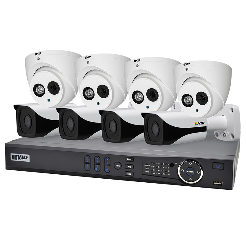 NVR8PROPACK6HD: Professional 8 Channel 2.0MP IP Surveillance Kit (4