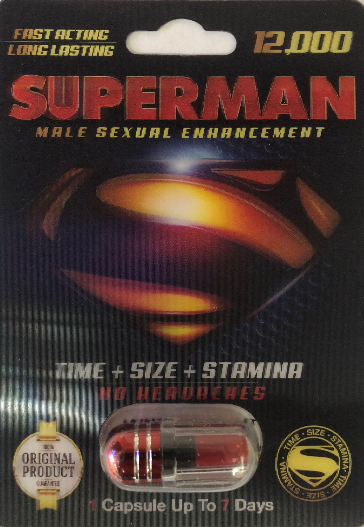 Superman12000 Men Sexual Supplement Enhancement Pill Rhino Platinum