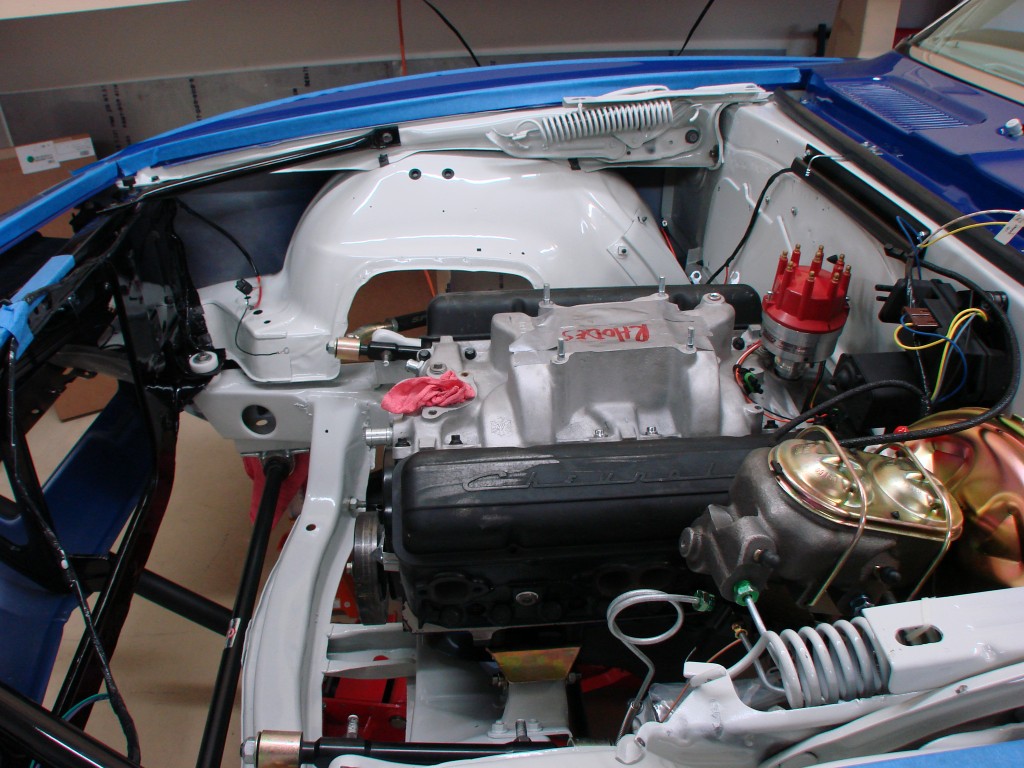 Engine finally in JRho's '67 Camaro Z28 STX build
