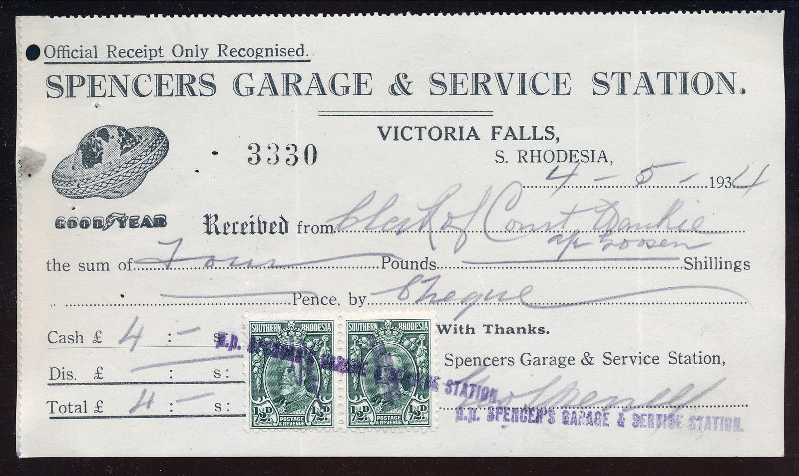 Spencer’s Airways and Garage Rhodesian Study Circle