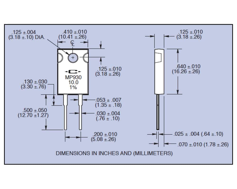Caddock MP930 Resistor Series Rhopoint Components