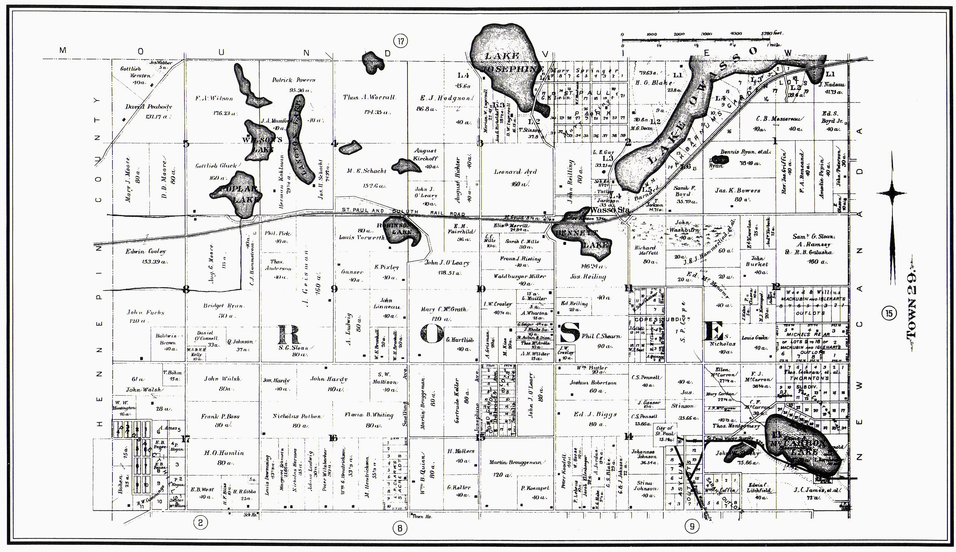 The Roseville Heritage Trail Map