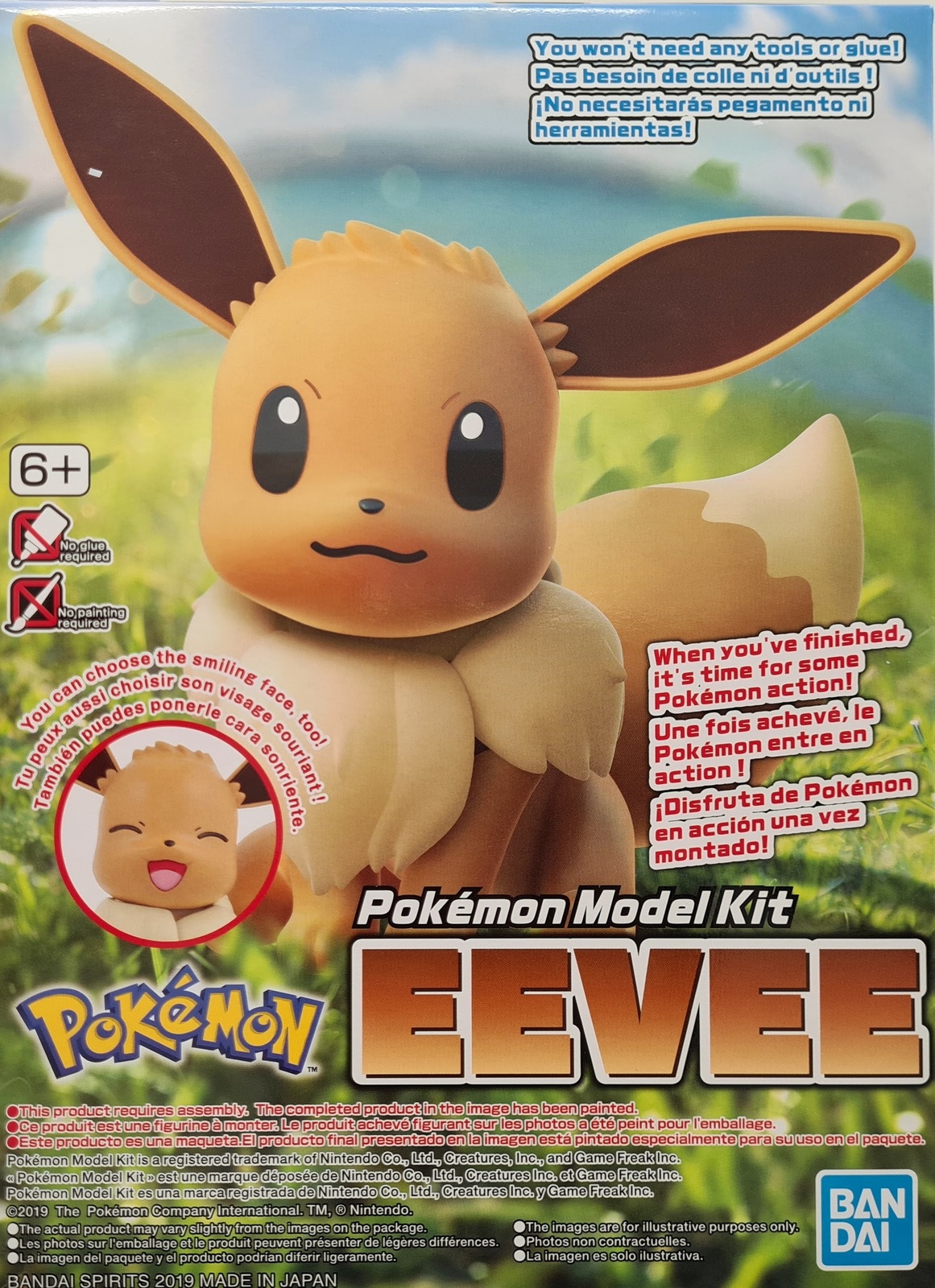 Bandai G5058112 Pokemon Model Kit Eevee Rhypla Builds