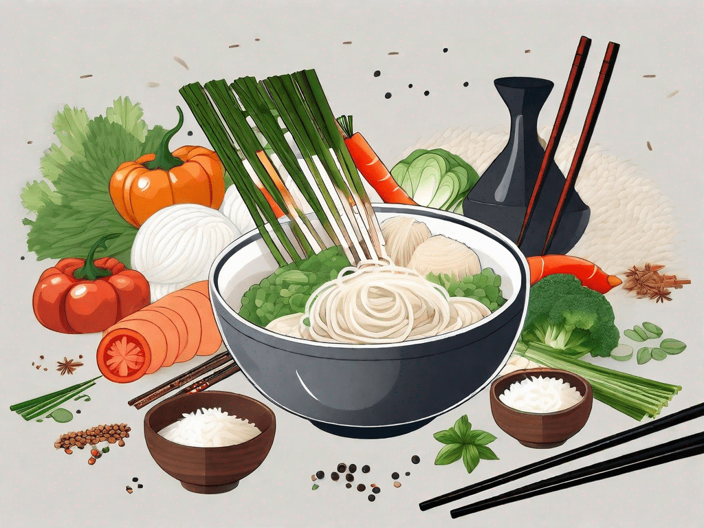 Cooking Delicious 10Second Rice Noodles Rice Array