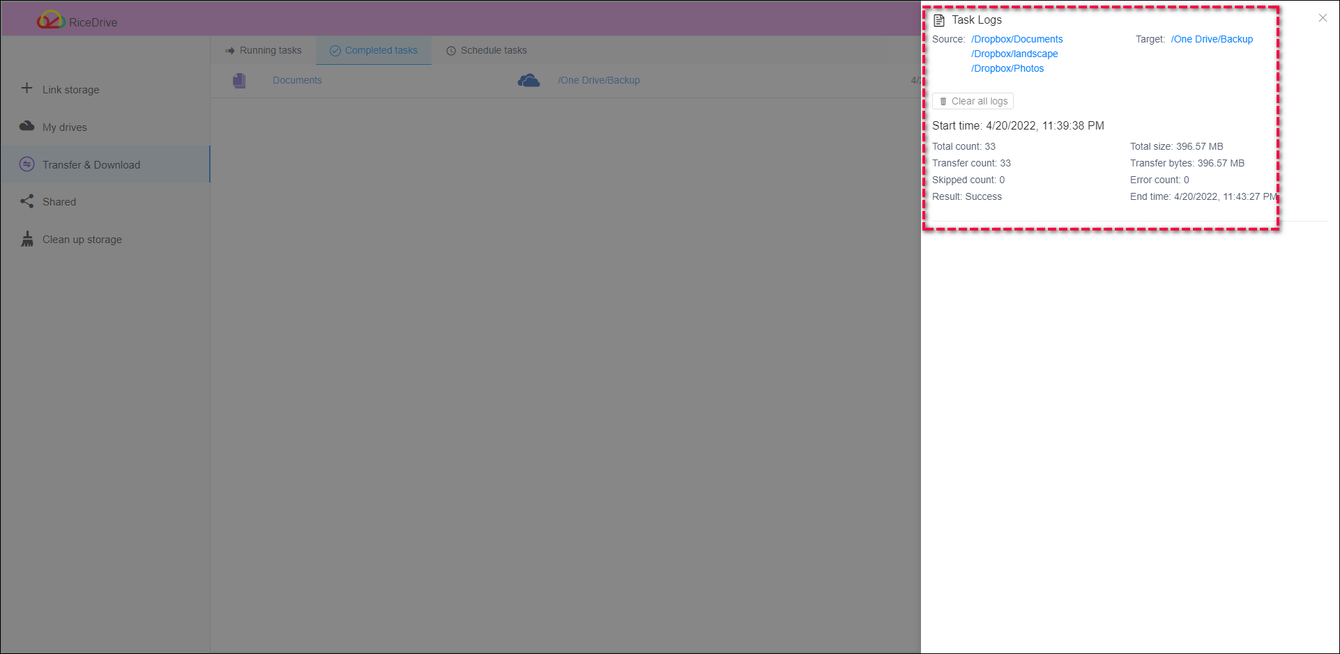 How to transfer files from Dropbox to OneDrive in 2023