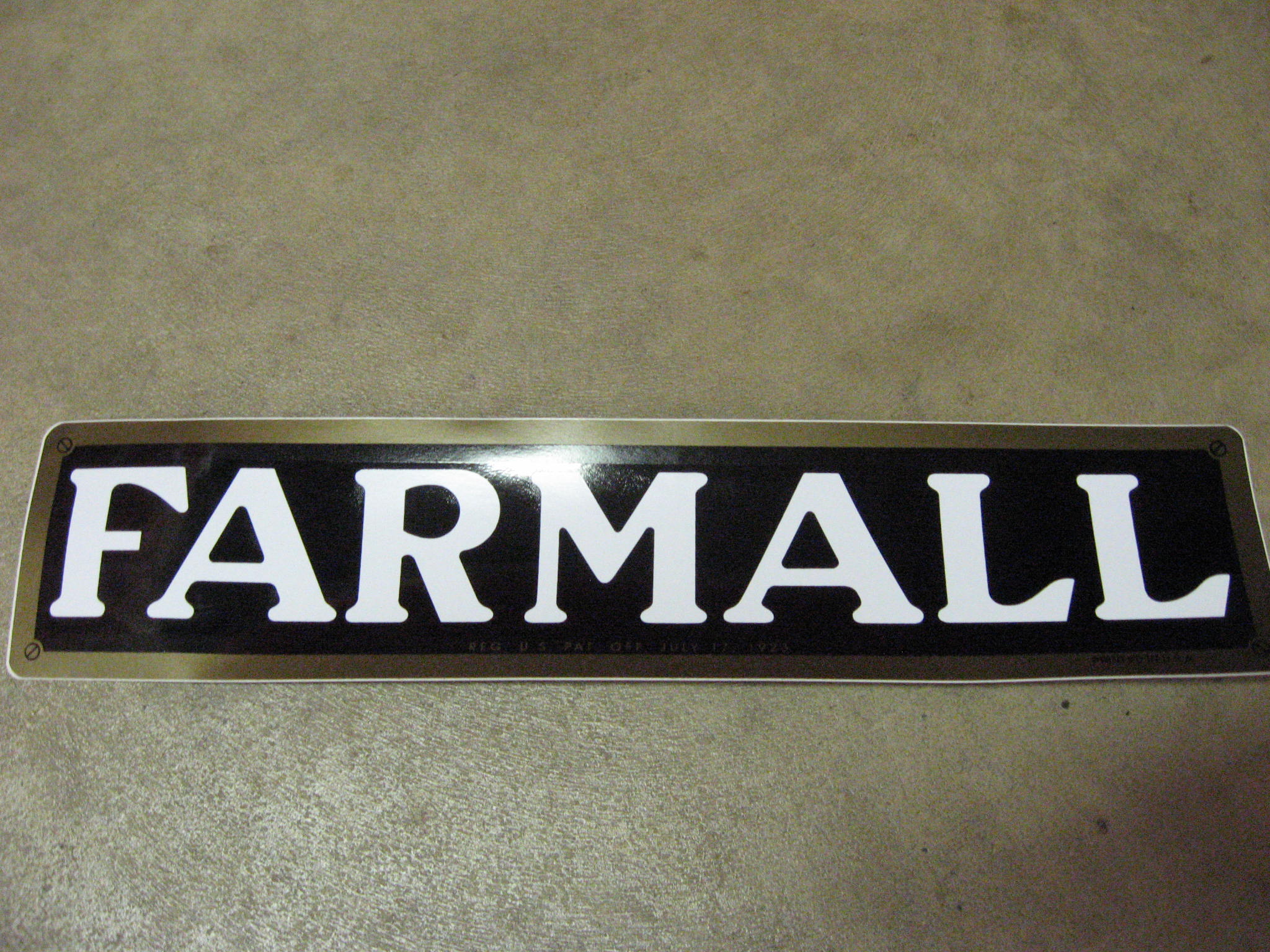 FARMALL DECAL Rice Equipment Inc.