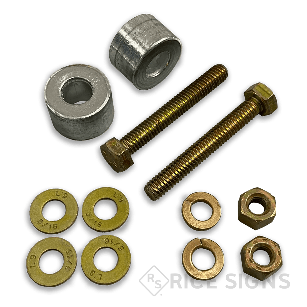 Breakaway Hardware for UChannel Sign Posts