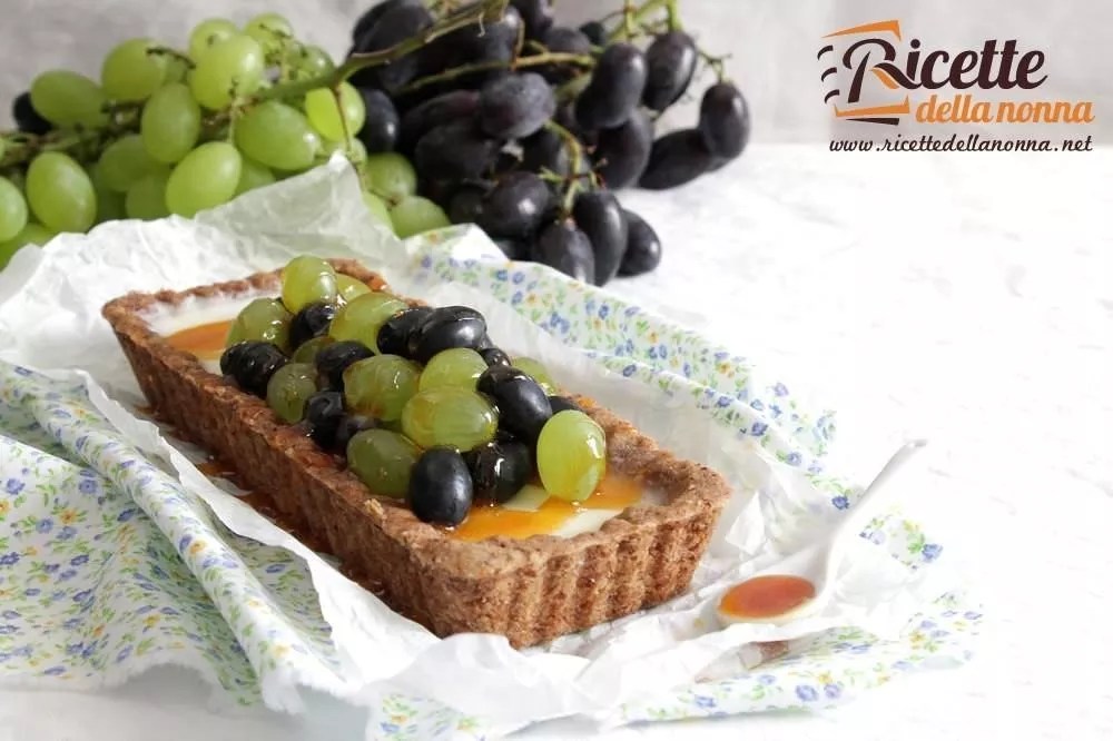 Ricetta Crostata con uva caramellata e noci Ricette della Nonna