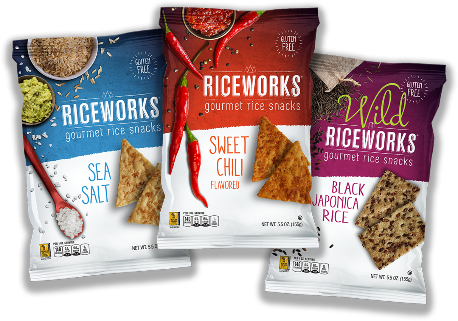 Crunchy and Amazing! Riceworks Gluten Free Rice Snacks Riceworks