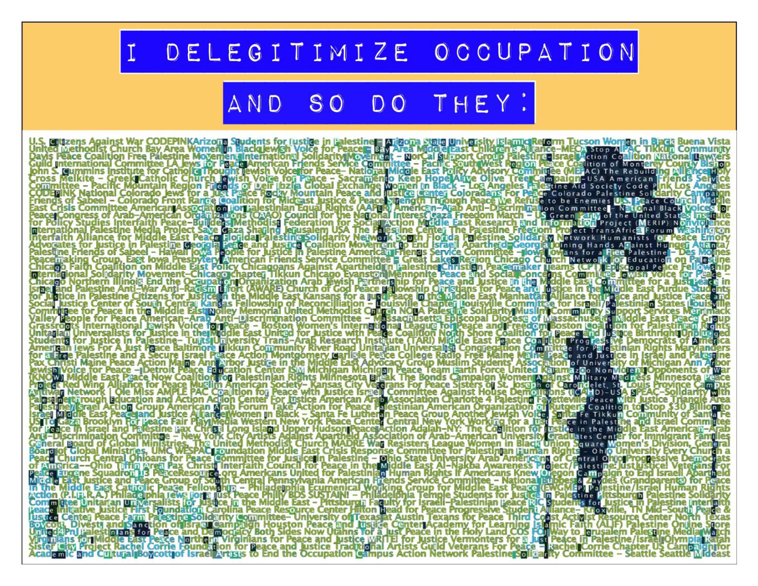 delegitimize occupation
