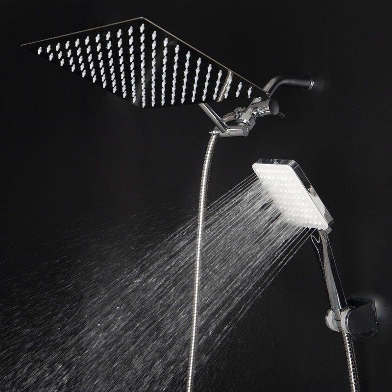 Multifunction jet spray rainfall shower head kit 10 inches top 5
