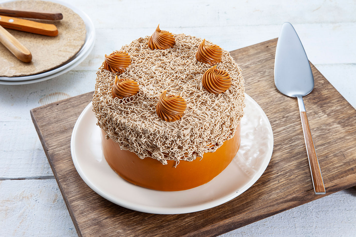 Bolo de Doce de Leite com Banana Rich's do Brasil