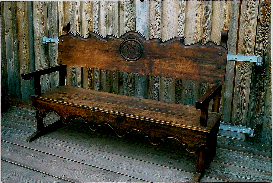 Antique Wood Benches, Catskill Mountains, Antiques, New York