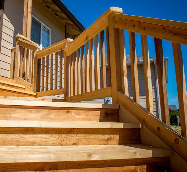 Cedar Handrail Rick's Custom Fencing & Decking
