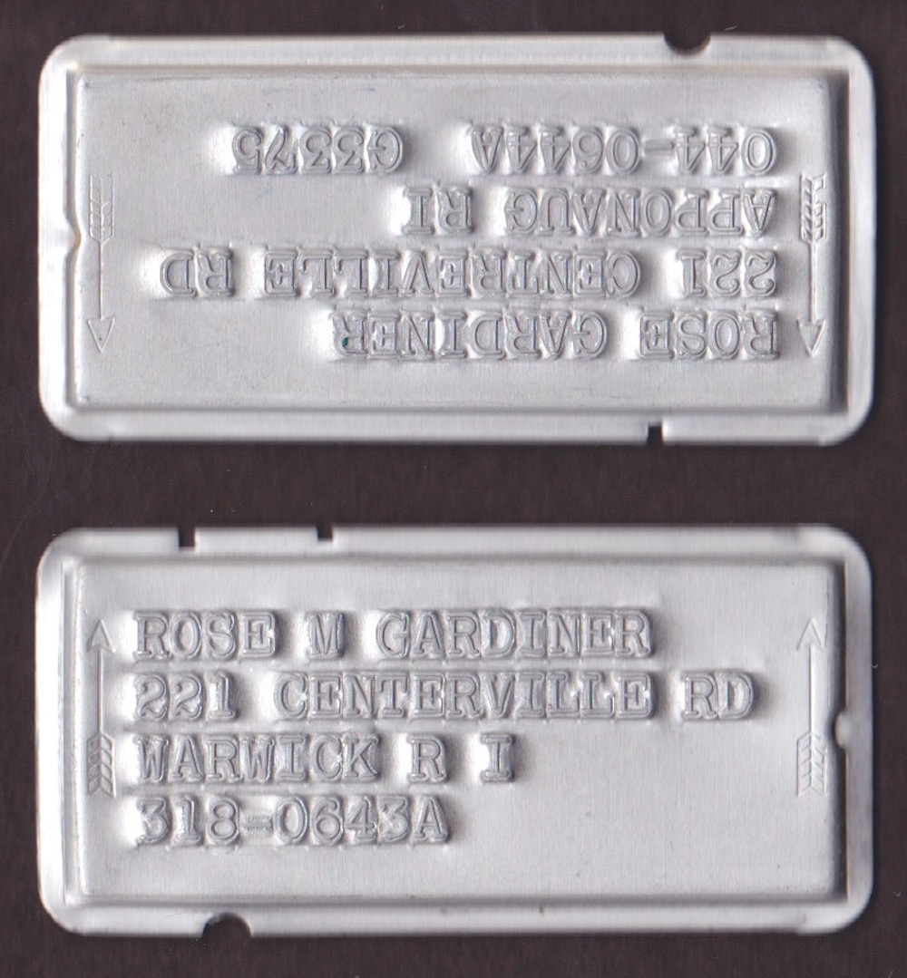 Providence ChargaPlate, Precursor to the Credit Card