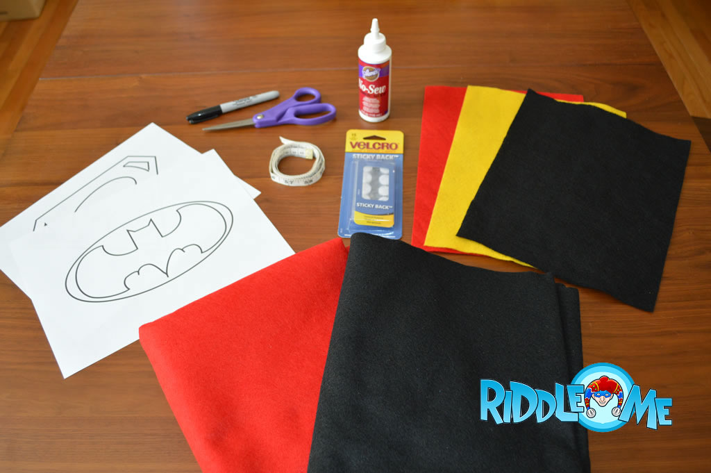Steps to Create Superhero Capes Birthday Scavenger Hunt Riddle Me