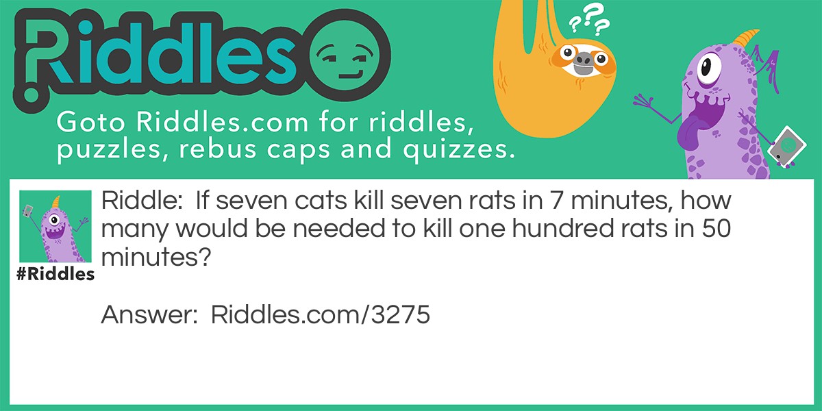 Ahhh Rats... Riddle And Answer