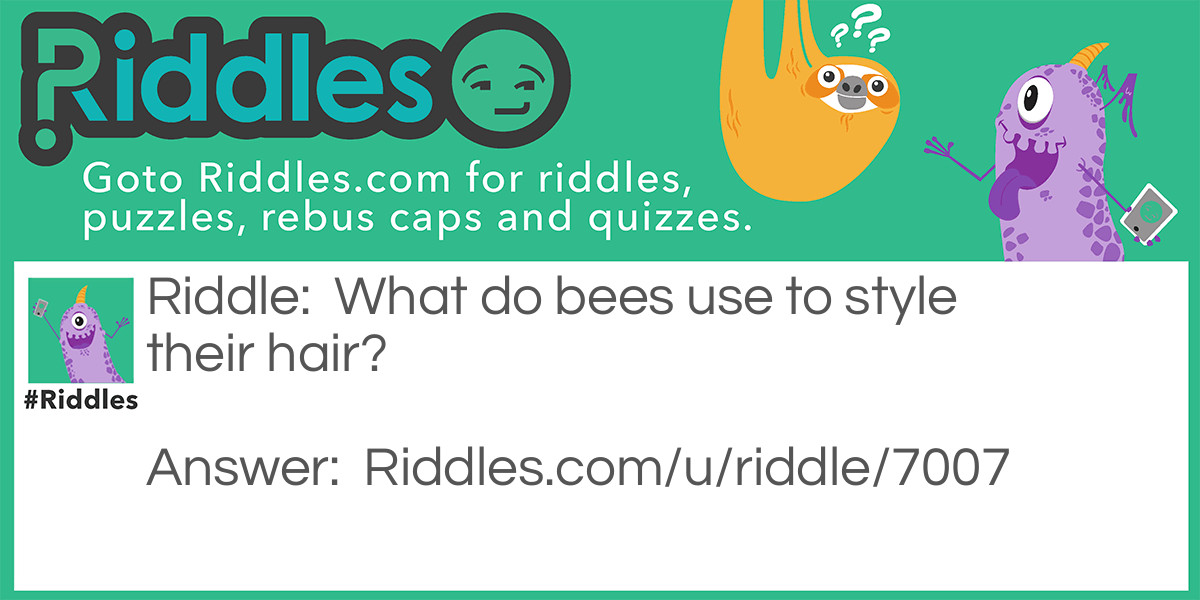 Stylish Bees... Riddle And Answer