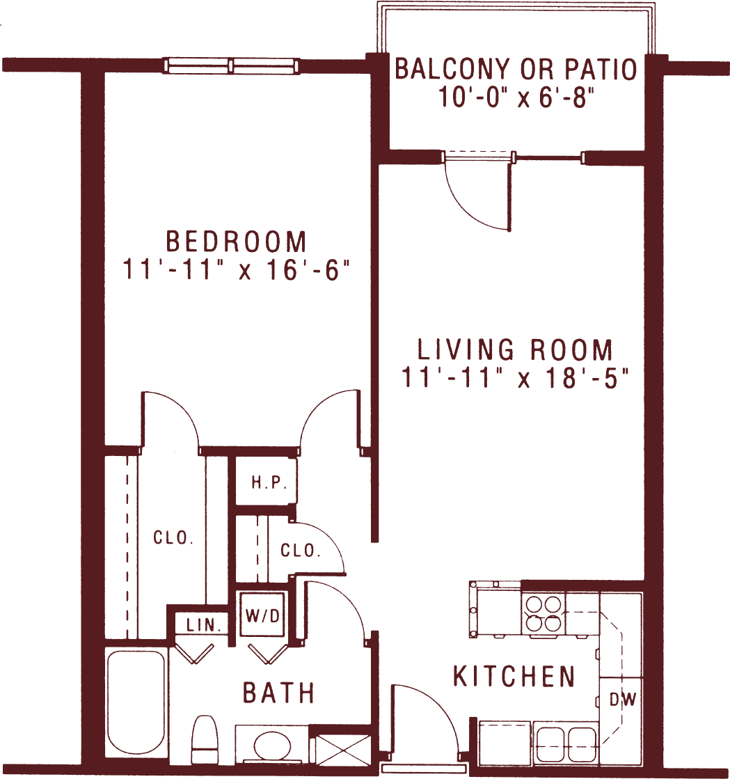 Spacious One Bedroom Apartments for Senior Living Riddle Village