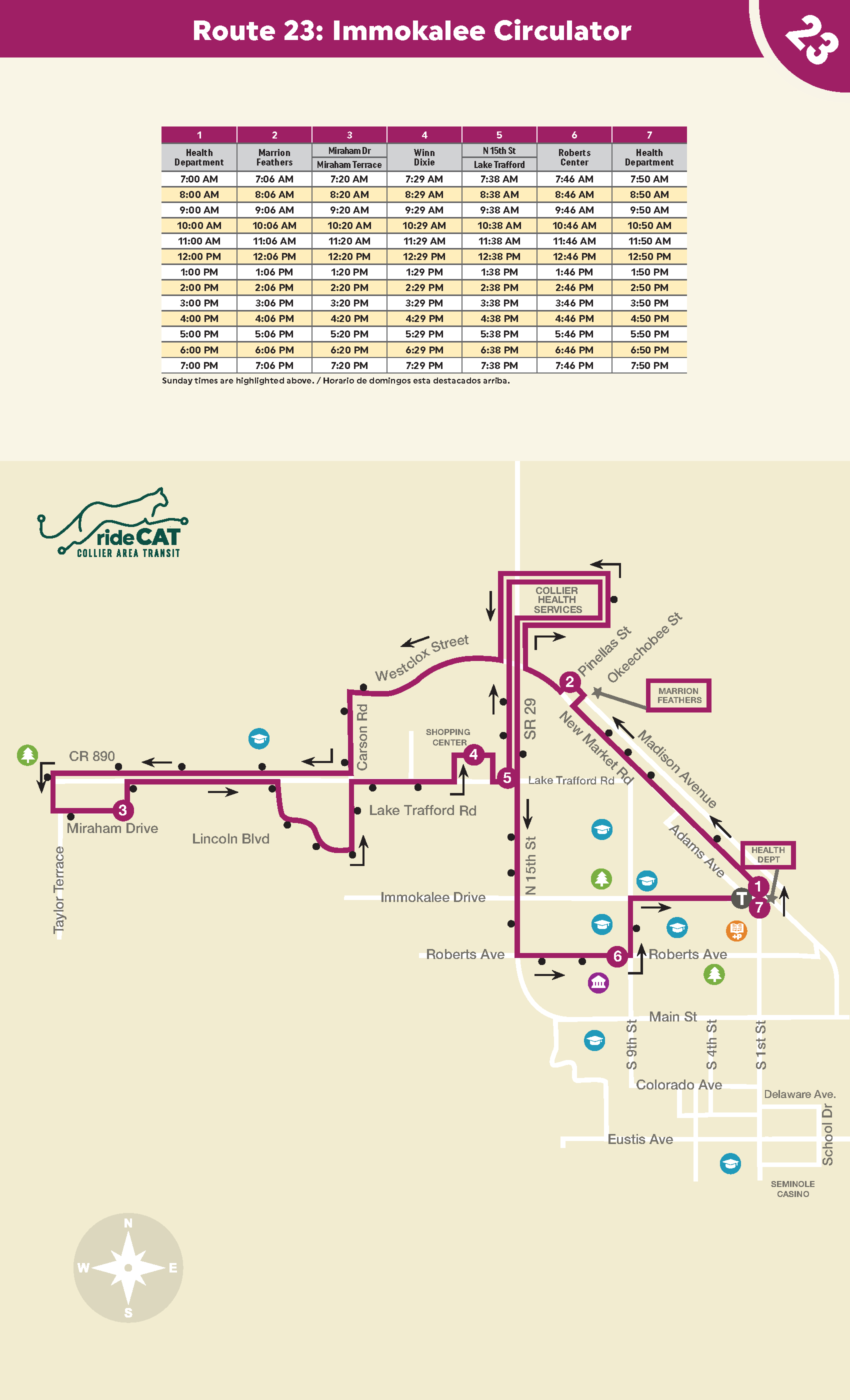 Naples Public Bus Schedules, Route Maps Collier County Transit Service