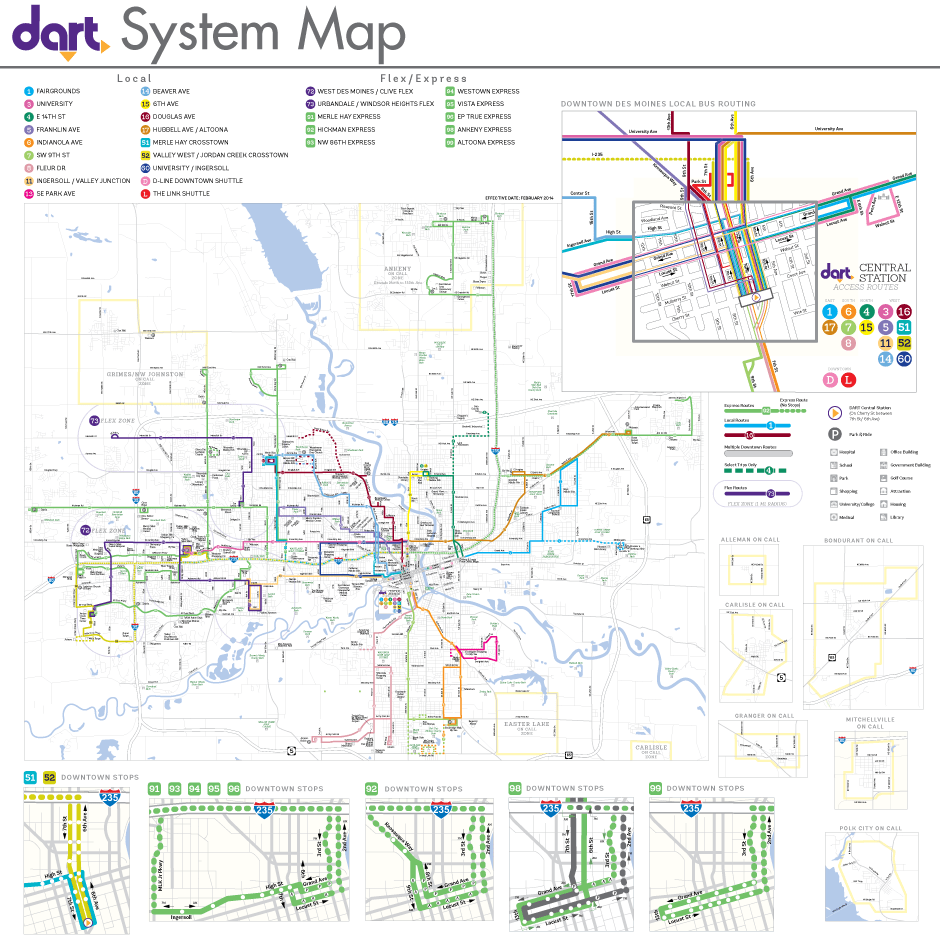 DART Bus Lines System Overview Des Moines Area Regional Transit Authority