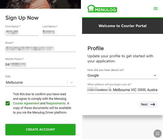 Menulog Driver Courier in Australia StepbyStep Registration Guide, Pay Rate, Support and more