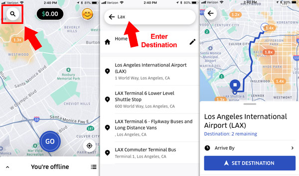 Uber destination filter How to get passengers heading in your