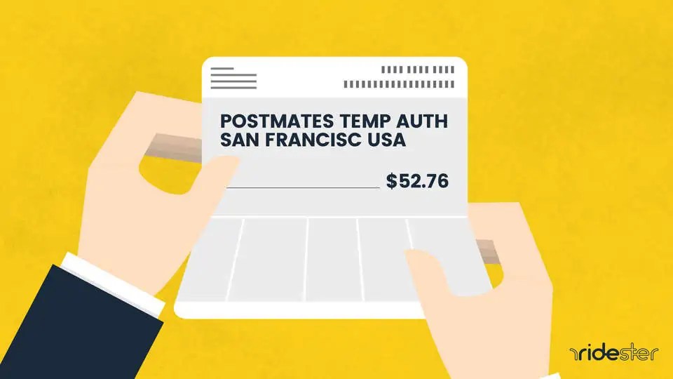 Postmates Temp Auth Yes, This Is A Normal Charge