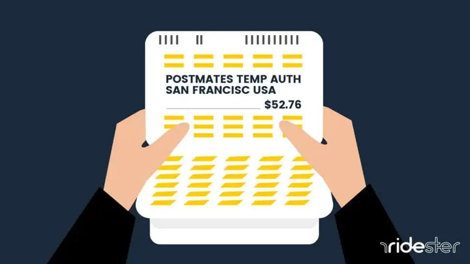 Postmates Temp Auth Yes, This Is A Normal Charge