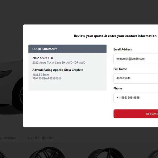 Visualizer Wheels, Tires and Suspension RideStyler