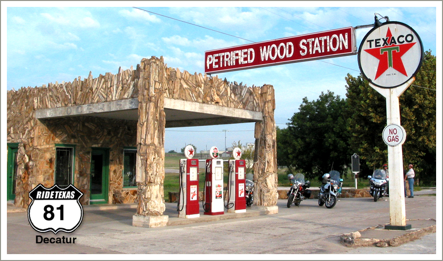 GO Petrified Wood Gas Station in Decatur Ride Texas