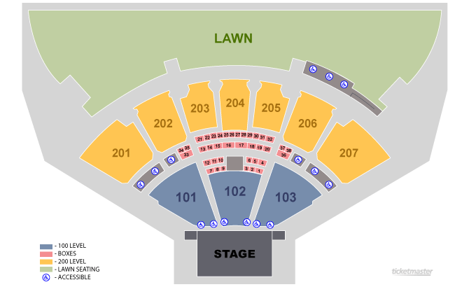Sunlight Supply Amphitheater Seating Chart Sunlight Supply