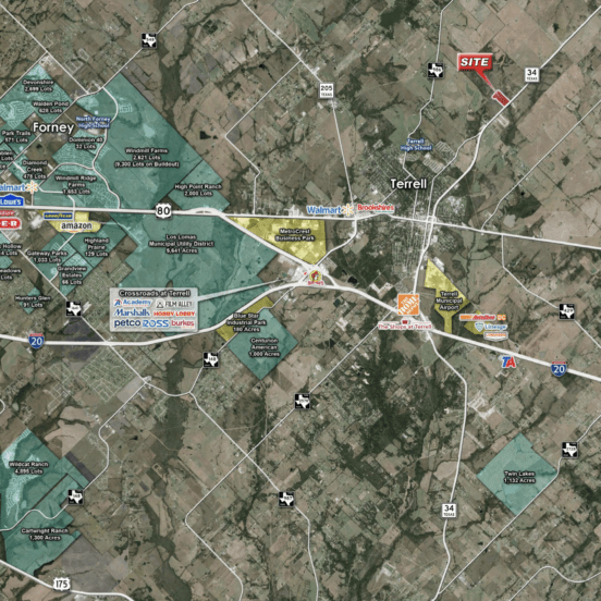 ±37.28 AC in Terrell Ridge Pointe Commercial Real Estate