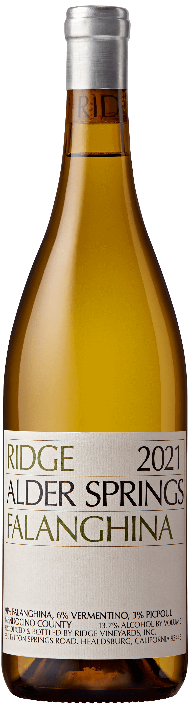 2021 Alder Springs Falanghina Ridge Vineyards