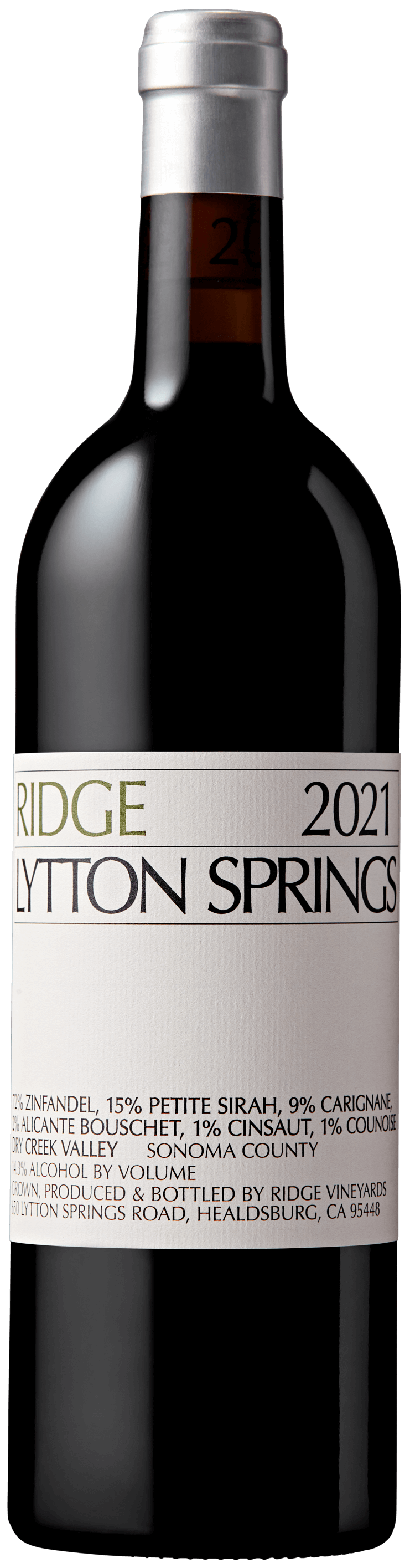 2021 Lytton Springs Ridge Vineyards