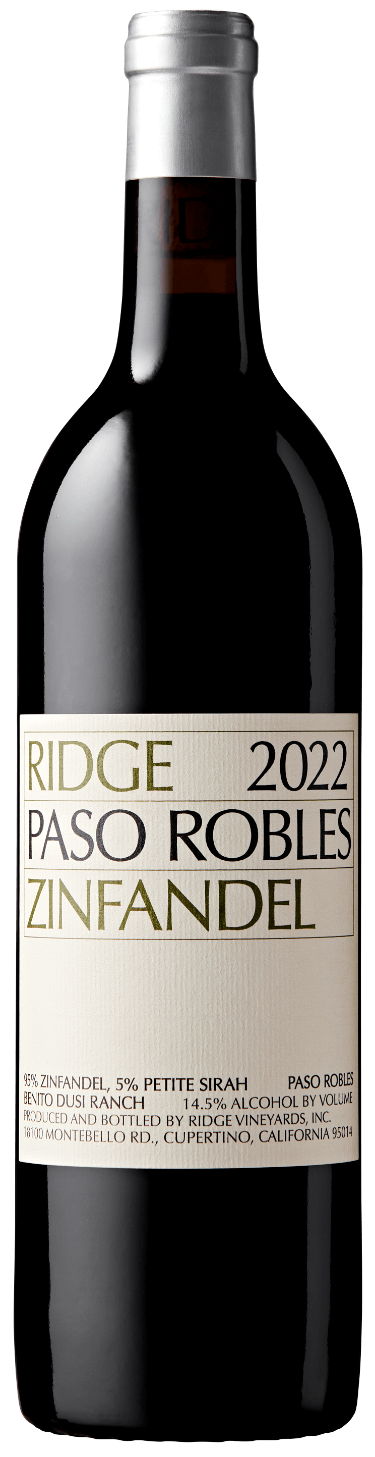 2022 Paso Robles Zinfandel Ridge Vineyards