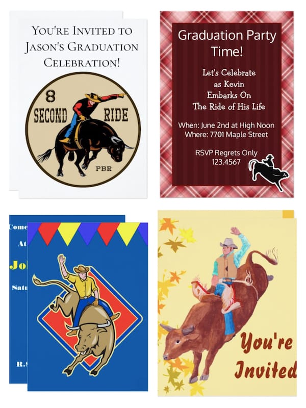 Rodeo & Bull Riding Themed Graduation Party Ideas