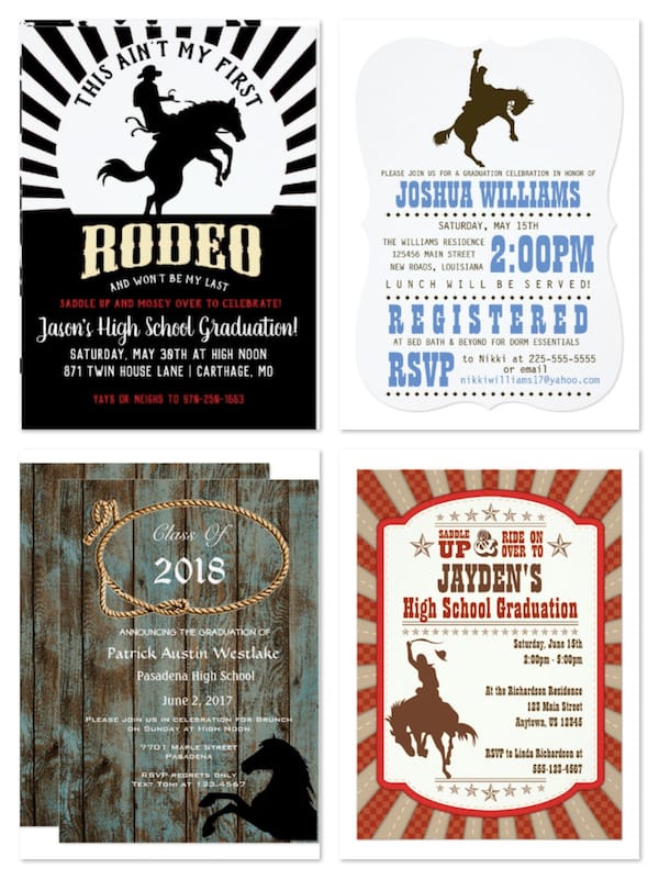 Rodeo & Bull Riding Themed Graduation Party Ideas