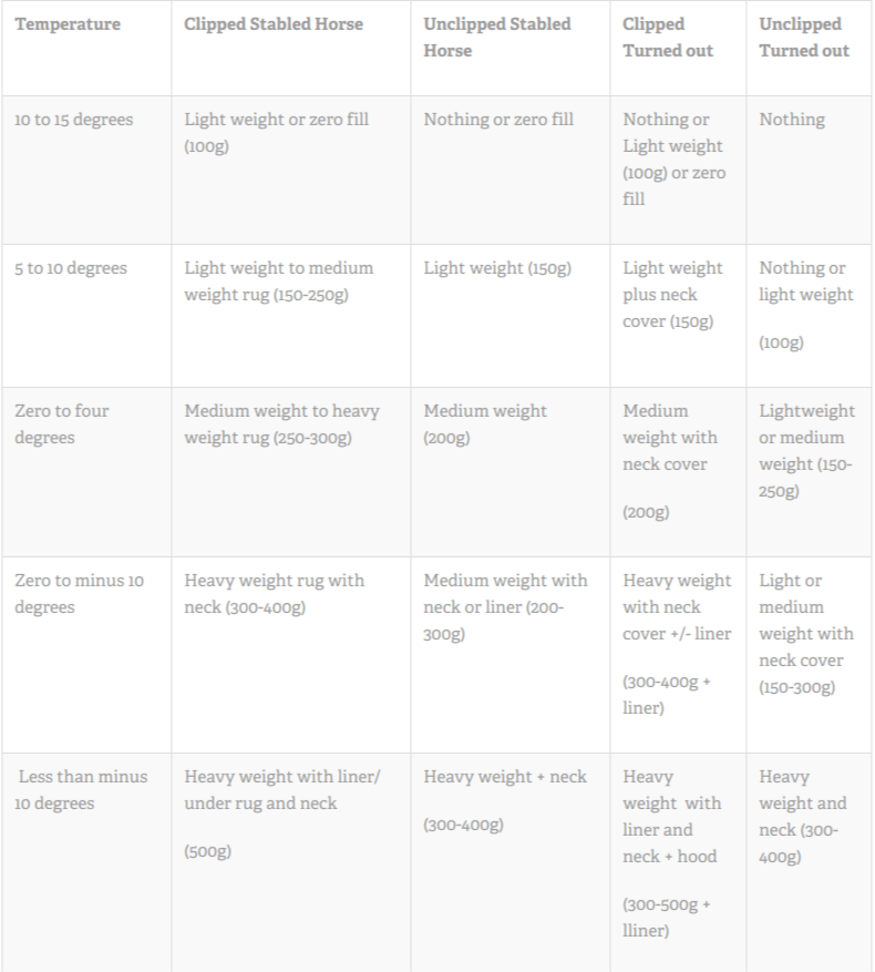 Rugs Temperature For Horses Bryont Blog