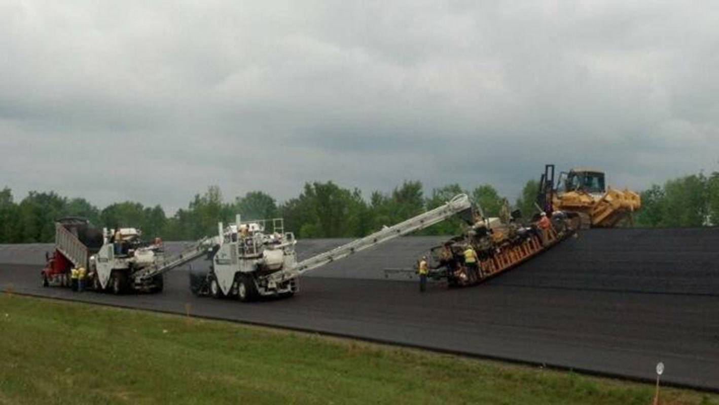 Parabolic Asphalt Paving Test Tracks RiethRiley Construction