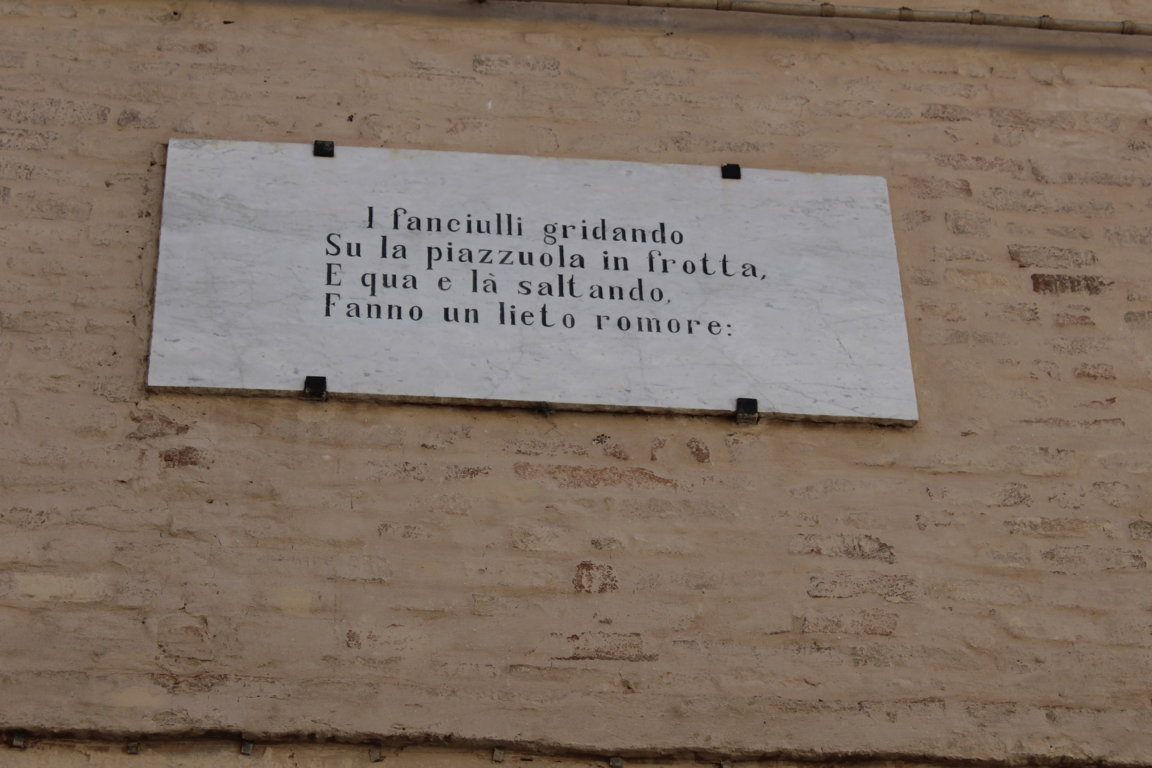 Recanati, il di Leopardi Riflessioni di
