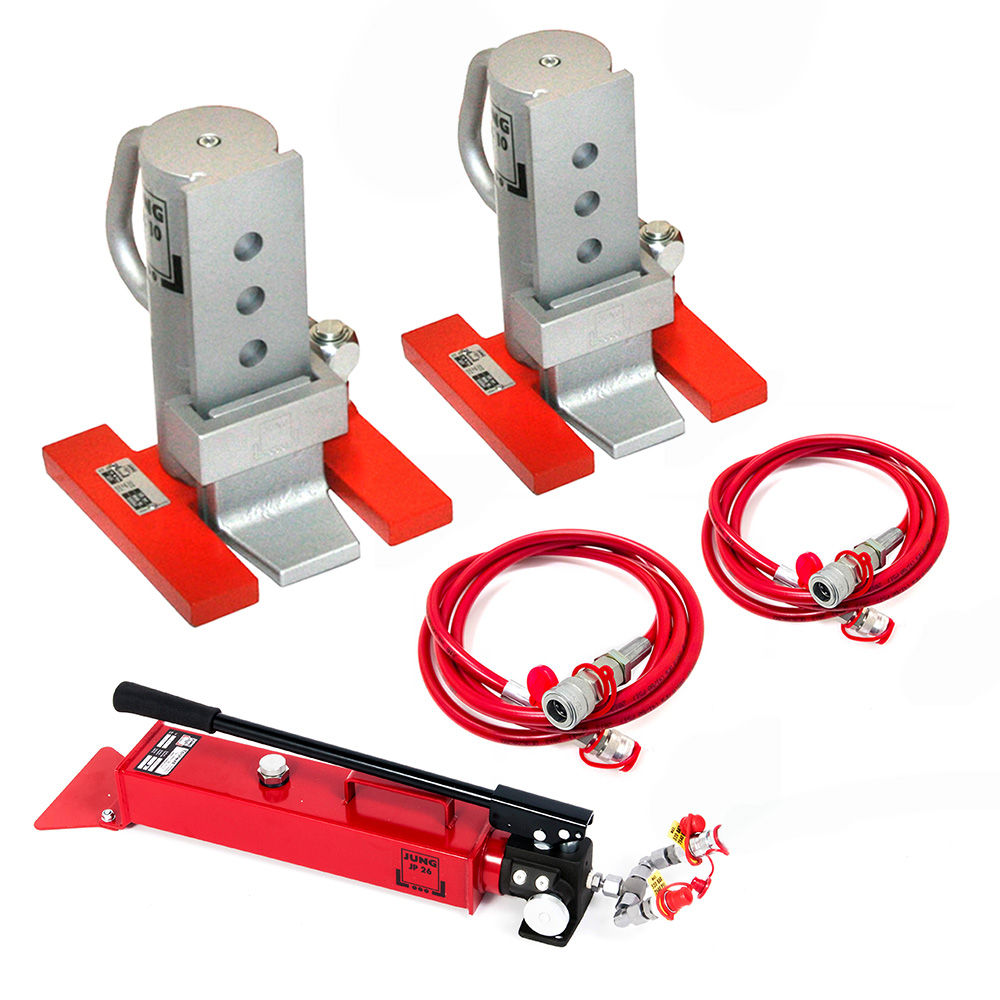 a Toolwell Company Short Toe Jacks Two Jack Set