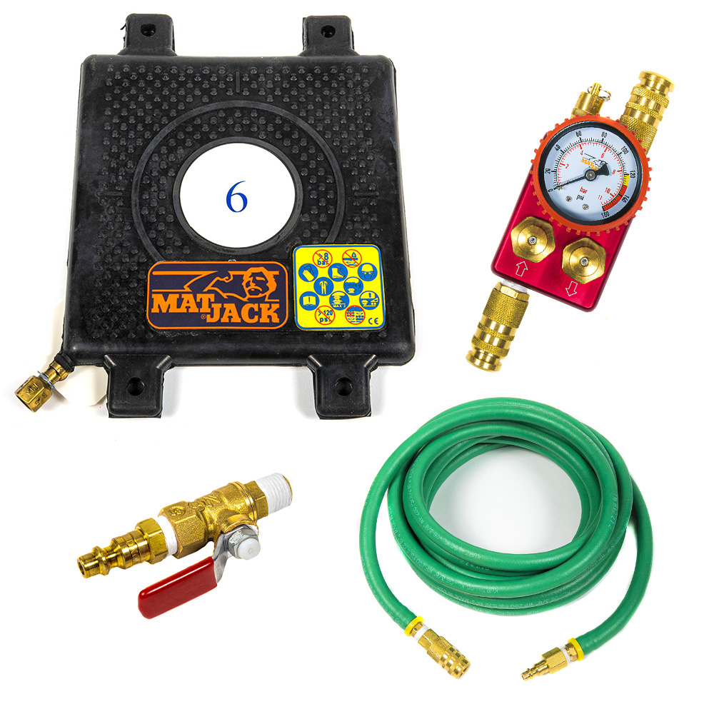 Inflatable Jack Complete Set High Pressure Set Capacity 6 tons