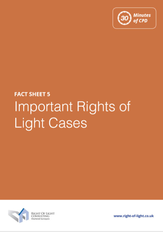 Right to Light Case Law Fact Sheet