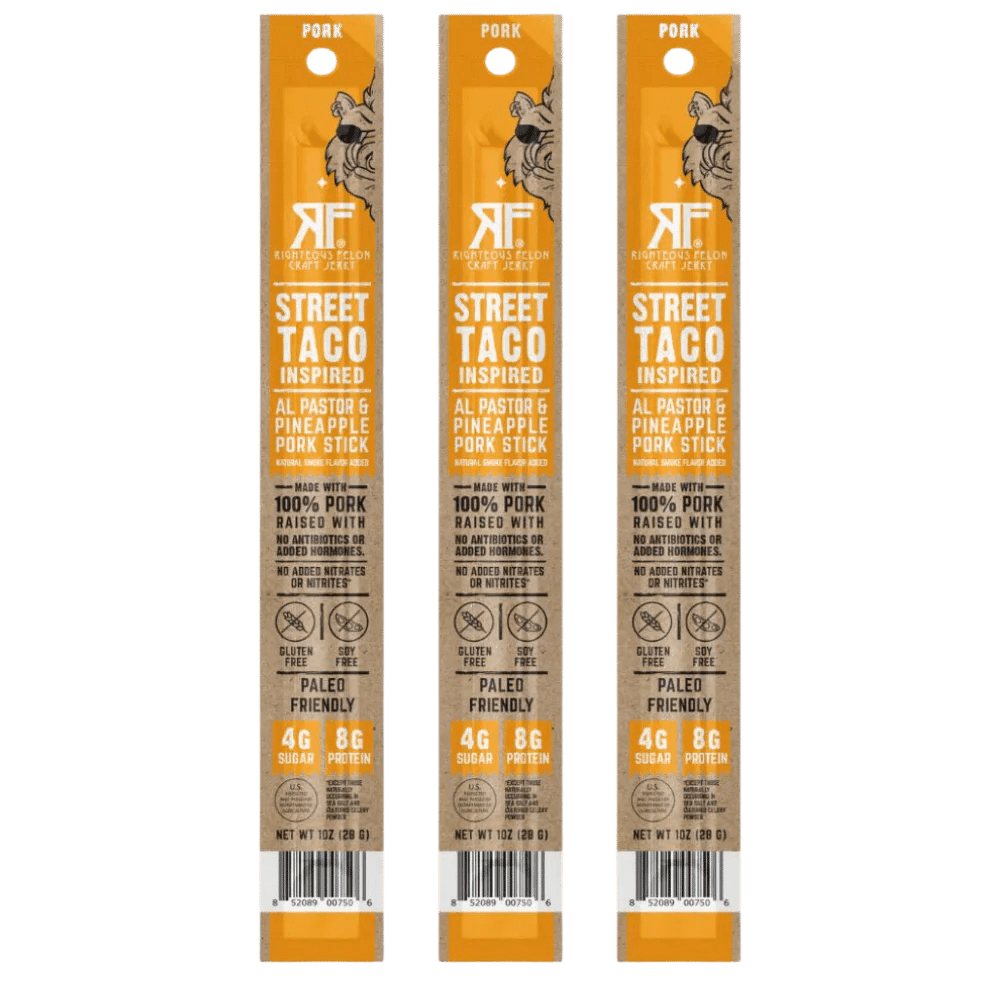 Street Taco Pork Stick (3Pack) Righteous Felon Craft Jerky