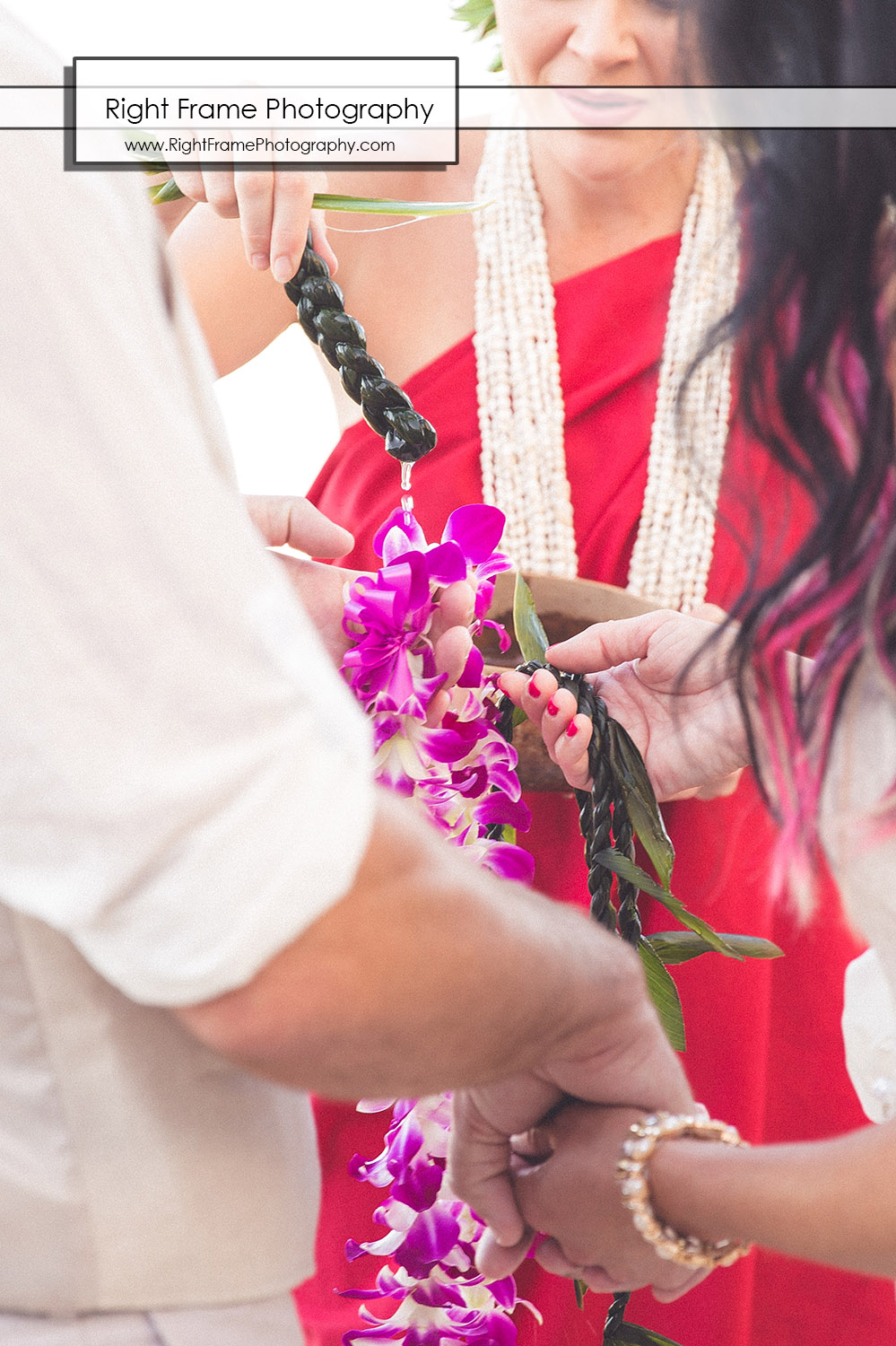 Vow renewal at Outrigger Reef Waikiki Beach Resort by RIGHT FRAME