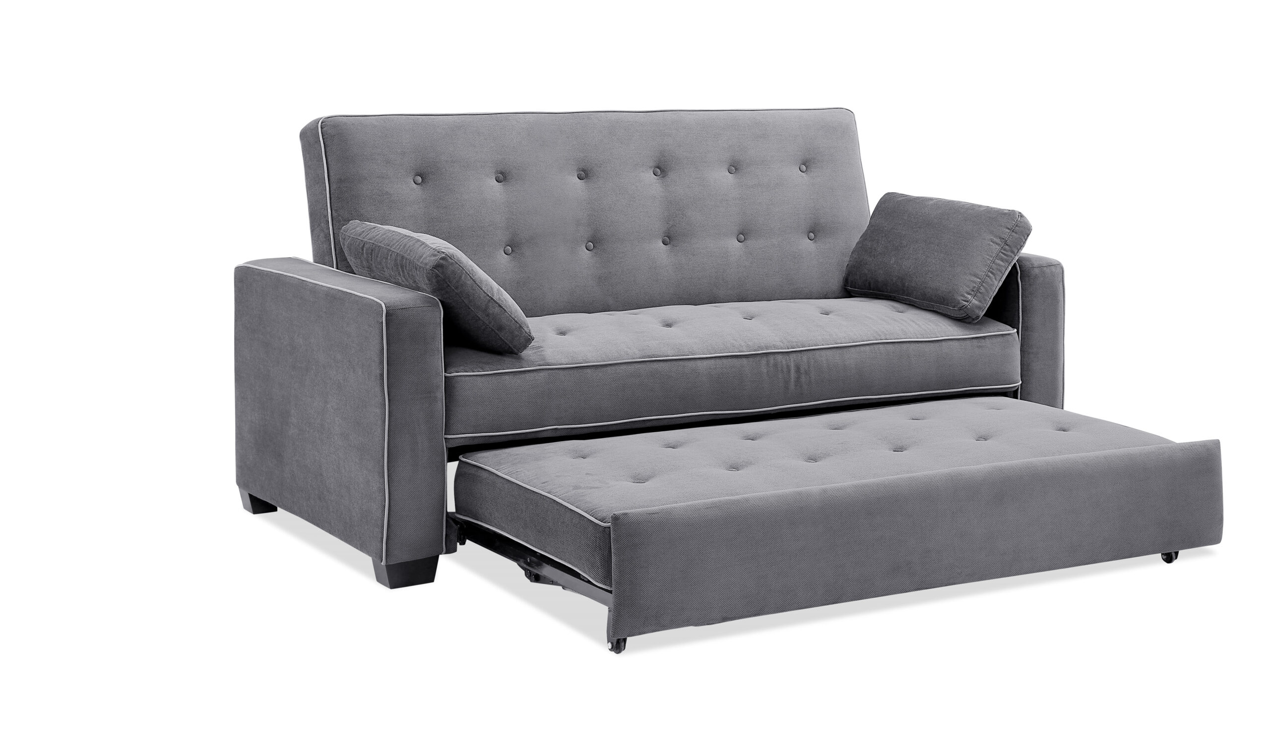 Serta® Augustine Queen Size Sleeper Dark Gray Right Futons & Waterbeds