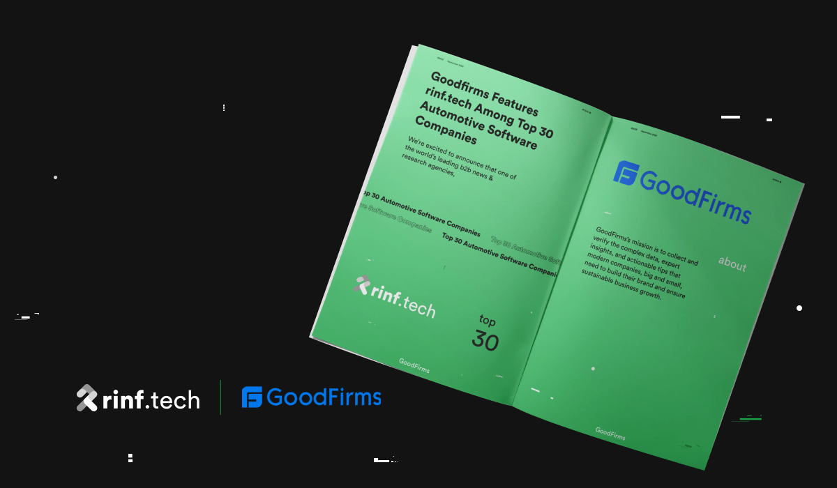 GoodFirms Features rinf.tech Among Top 30 Automotive Software Companies