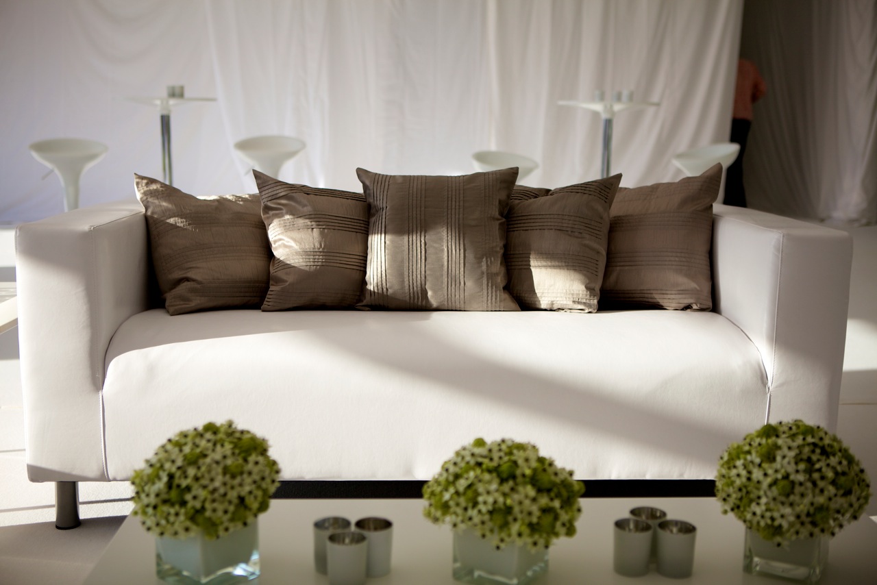 White Lounge Sofa Hire Rio Lounge
