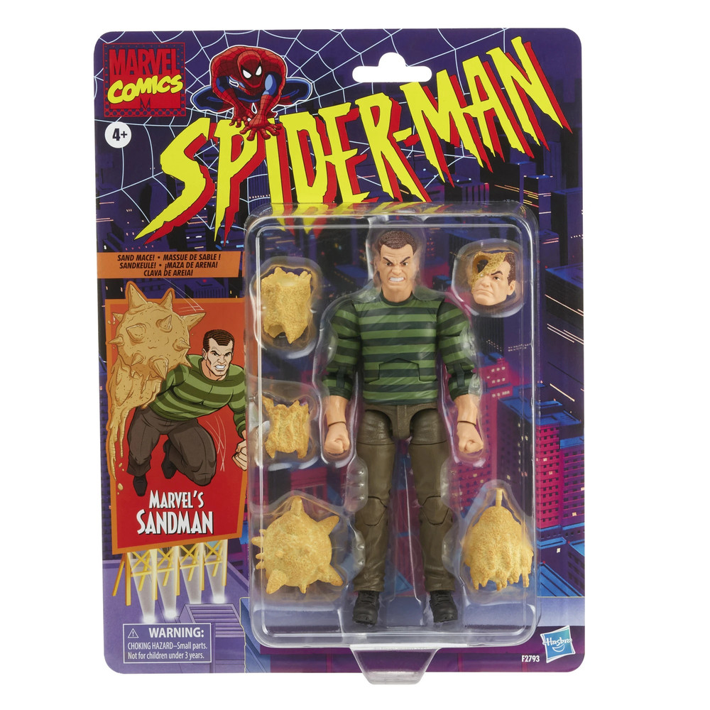 Marvel Legends SpiderMan Retro Collection Sandman Rio X Teir
